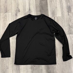 Essentials Jet Black Long Sleeve Tee
